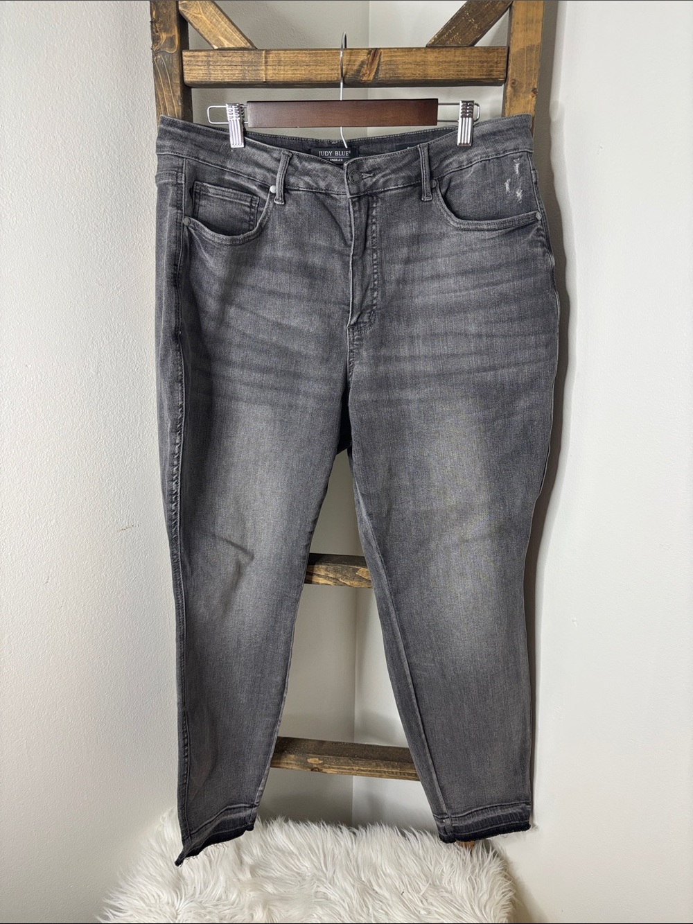 Judy Blue Washed Charcoal Denim Skinny Fit Jeans Size 18W